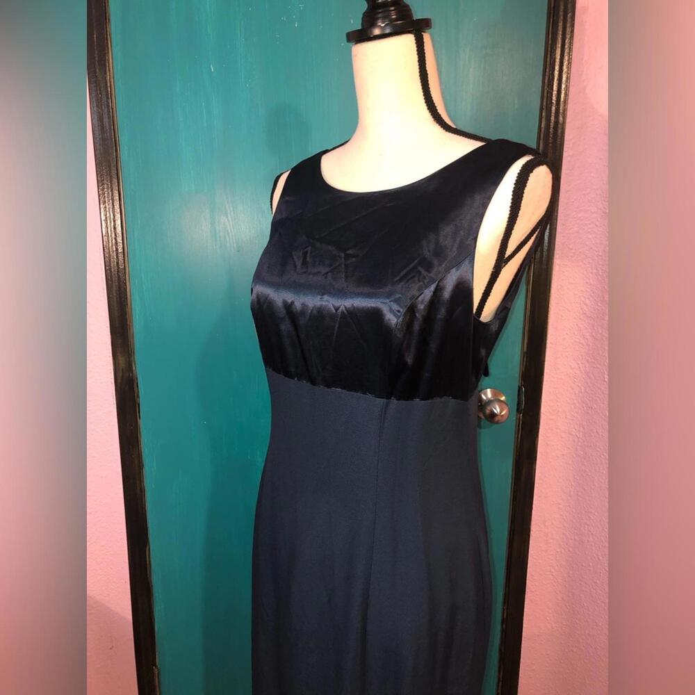 Y2K Satin Open Back Formal Maxi Dress Size M - Picture 9 of 9